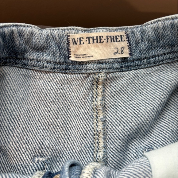Free People We The Free Osaka Relaxed Low Slung Slouchy Tapered Cropped Jeans - Picture 4 of 7